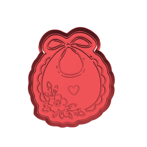 Floral Bib Cookie Cutter
