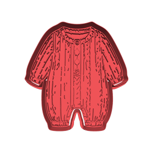Winter Romper Cookie Cutter