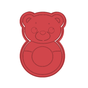 Bear Rattle Cookie Cutter