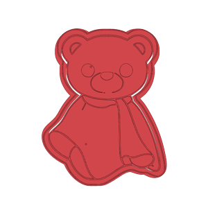 Bear Blanket Cookie Cutter