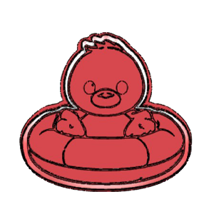 Duck Floaty Cookie Cutter