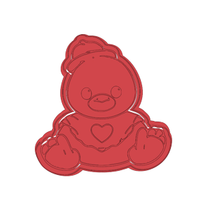 Sitting Duck Cookie Cutter