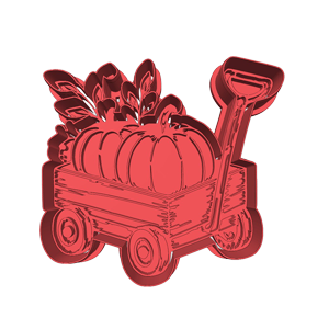 Pumpkin Wagon Cookie Cutter