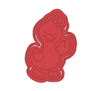 Waving Goose Cookie Cutter
