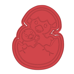 Mother and Baby Goose Cookie Cutter