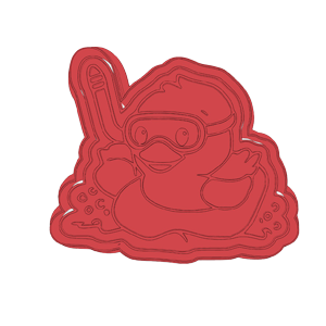 Swimming Goose Cookie Cutter