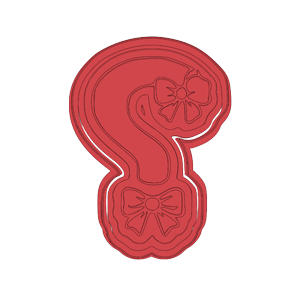 Gender Reveal Question Mark Cookie Cutter