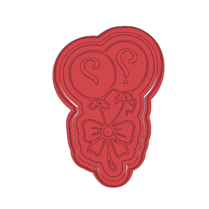 Gender Reveal Balloons Cookie Cutter
