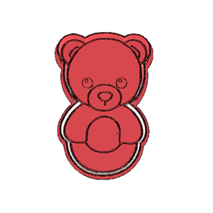 Bear Teether Cookie Cutter