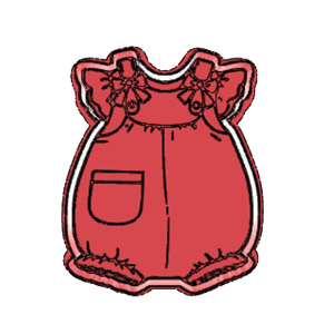 Girly Romper Cookie Cutter