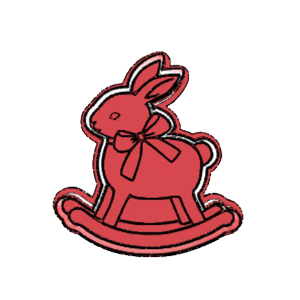 Rocking Bunny Cookie Cutter