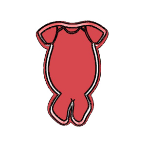 Leggy Babygrow Cookie Cutter