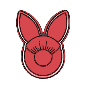 Bunny Ear Teether Cookie Cutter