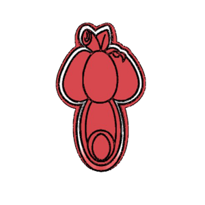 Pumpkin Nappy Pin Cookie Cutter