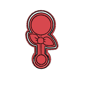 Bow Rattle Cookie Cutter