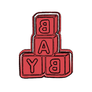 Baby Stacked Blocks Cookie Cutter
