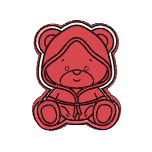 Bear In Towel Cookie Cutter