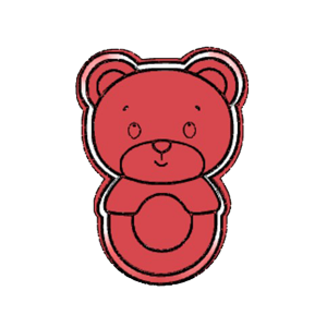 Bear Rattle Cookie Cutter