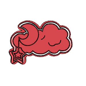 Cloud and Moon Cookie Cutter