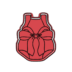 Bow Bib Cookie Cutter