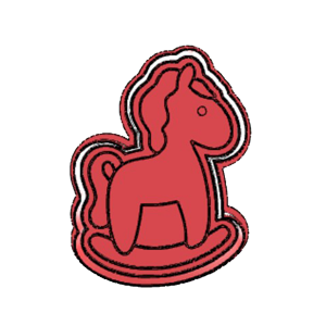 Rocking Horse Cookie Cutter