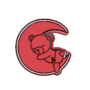 Bear Sleeping On Moon Cookie Cutter