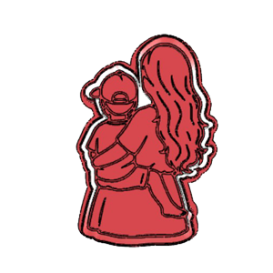 Mom with Boy Cookie Cutter