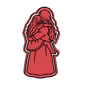 Mom with Girl Cookie Cutter