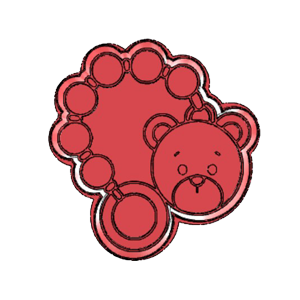 Bear Dummy Chain Cookie Cutter