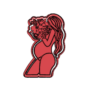 Pregnant Lady Cookie Cutter