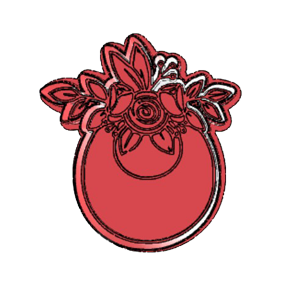 Floral Bib Cookie Cutter