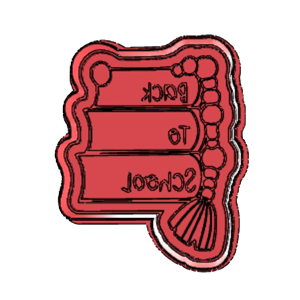 Back To School Books Cookie Cutter