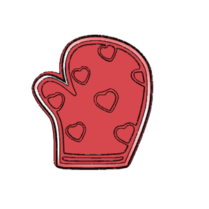 Heart Mitten Cookie Cutter