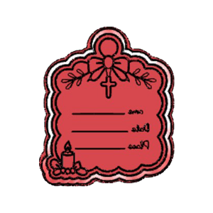 Baptism Certificate Cookie Cutter