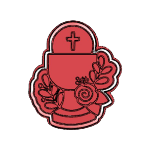 Floral Communion Chalice Cookie Cutter
