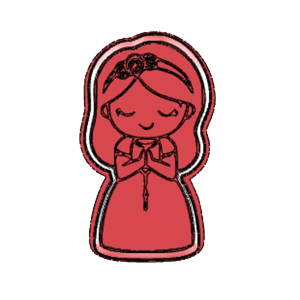 Praying Girl Cookie Cutter