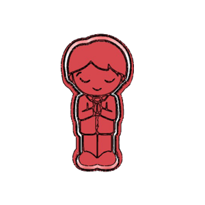 Praying Boy Cookie Cutter