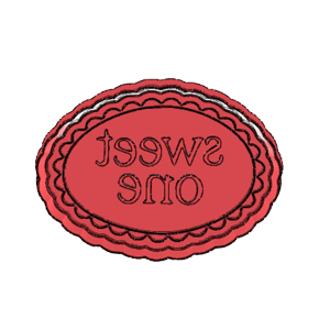 Sweet One Plaque Cookie Cutter