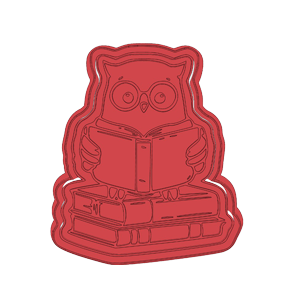 Reading Owl Cookie Cutter