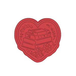 Heart Book Stack Cookie Cutter