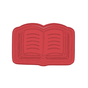 Open Book Cookie Cutter