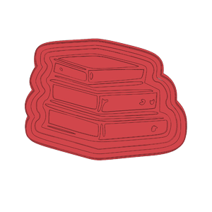 Stack of Books Cookie Cutter