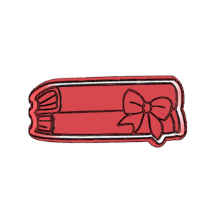 Ribbon Book Cookie Cutter