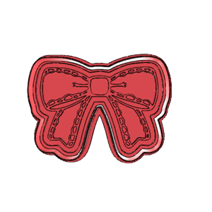Vintage Lace Bow Cookie Cutter