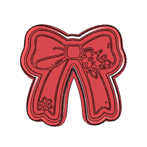 Floral Coquette Bow Cookie Cutter