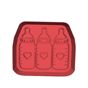 Triplet Bottle Cookie Cutter