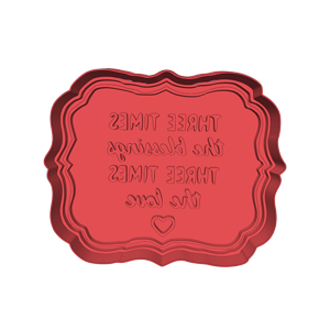 Three Blessings Cookie Cutter