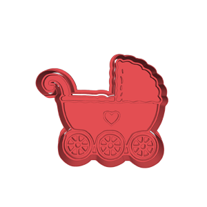 Three Wheel Pram Cookie Cutter