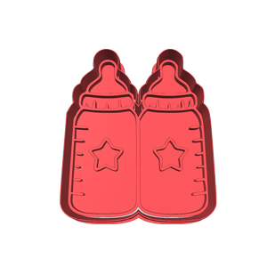 Twin Boy Bottle Cookie Cutter