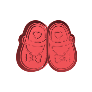 Twin Girl Shoes Cookie Cutter
